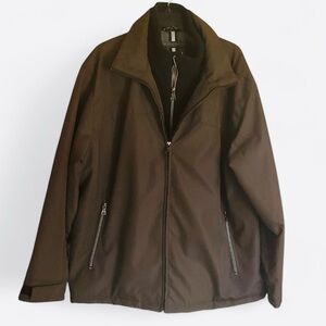 Weatherproof Brown Double Zip Jacket